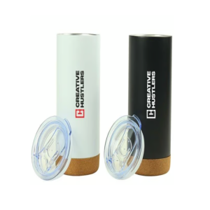 Travel Tumbler with Cork Base 450ml Stainless Steel