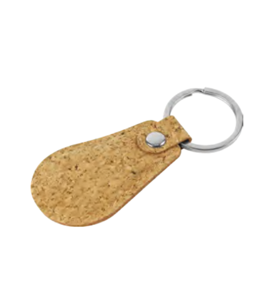 Cork PU Keychains