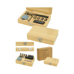 Tool Kit Set in Bamboo case