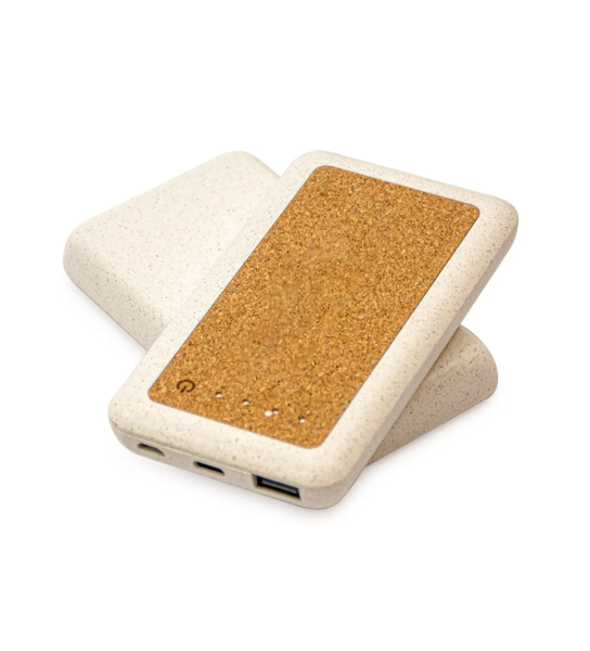 Cork Wheat Straw Power Bank