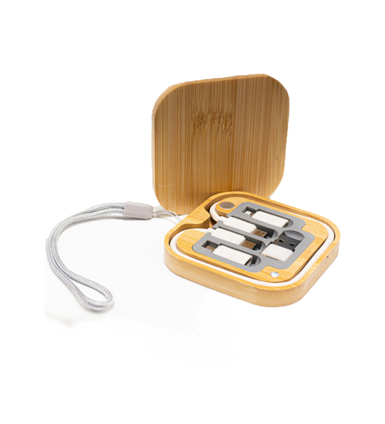 Bamboo Travel Kit Square