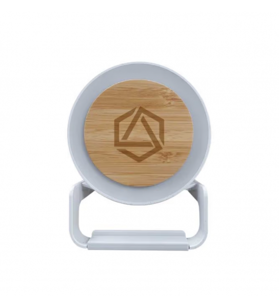 BT Speakers with 10W Wireless Charging & Night Lamp