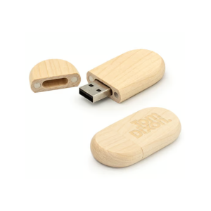 Wooden USB with Key Holder