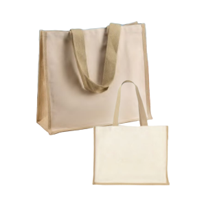 Jute Bag with 10 oz Canvas Sides