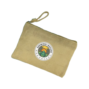 Jute Zipper Pouch