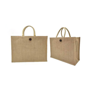 Jute Bags with Lamination and Button 