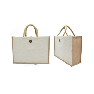 Jute Bags with Lamination and Button 