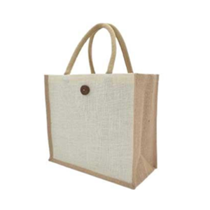 Jute Bags with Lamination and Button