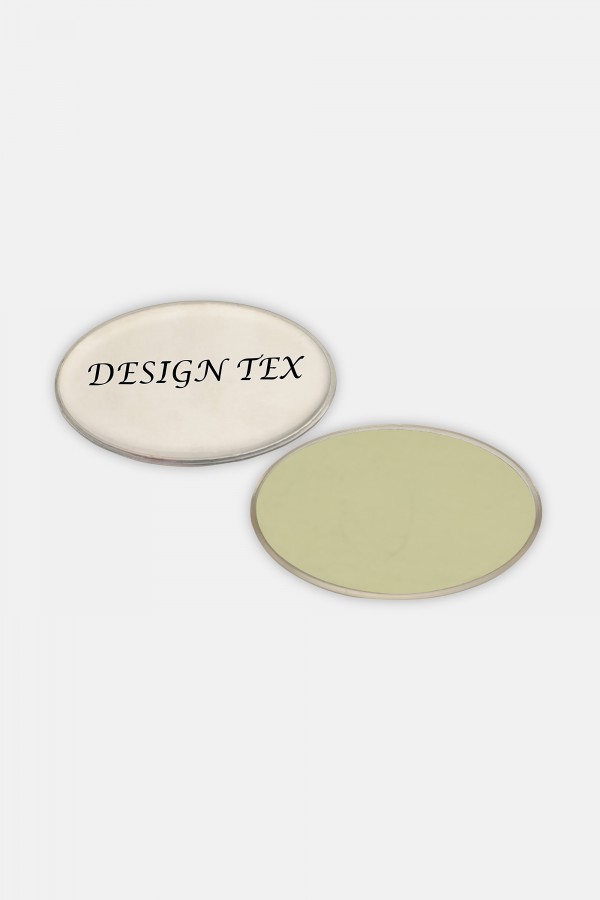 Lense cover Ovel name badge size 64*45, sublimation only
