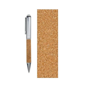Metal Pen with Cork Barrel and Box
